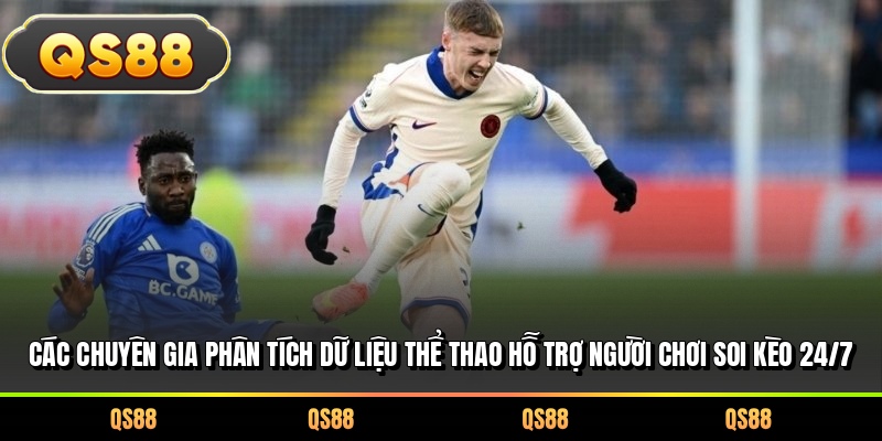 Các chuyên gia phân tích dữ liệu thể thao hỗ trợ người chơi soi kèo 24/7