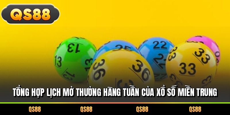 Tổng hợp lịch mở thưởng hàng tuần của xổ số miền Trung